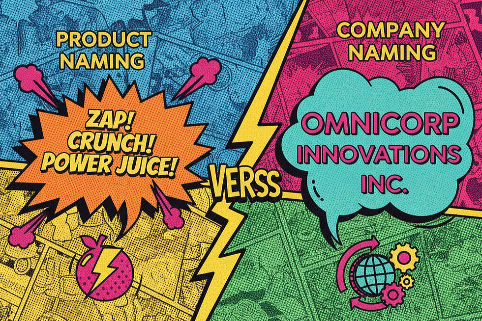 Product Naming vs. Company Naming: Which One Should You Build?