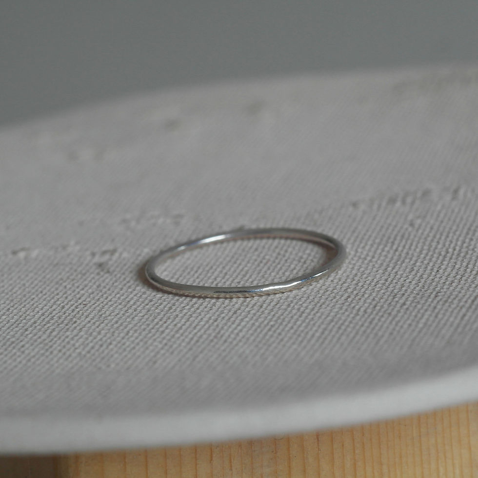 Thumbnail: Simple band ring in sterling silver
