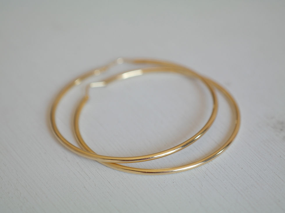 Thumbnail: Orecchino a cerchio 58 mm in argento 925