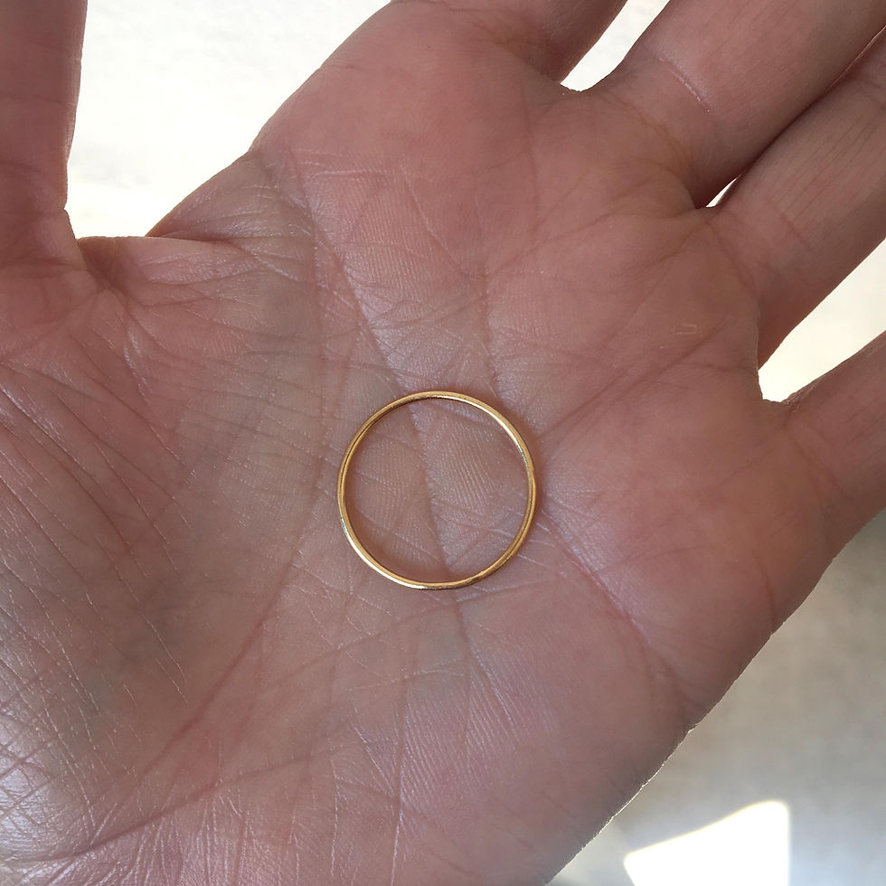 Thumbnail: Simple band ring in sterling silver