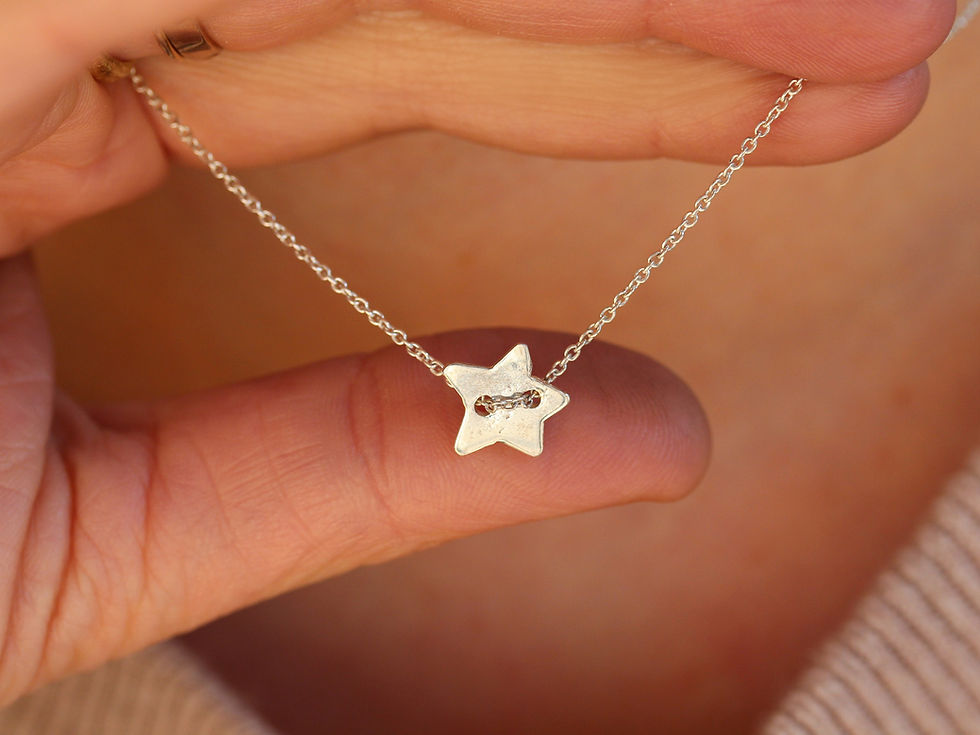 Collana stella passante in argento 925