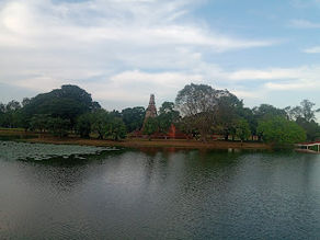 Ayutthaya, voormalige hoofdstad van Thailand.