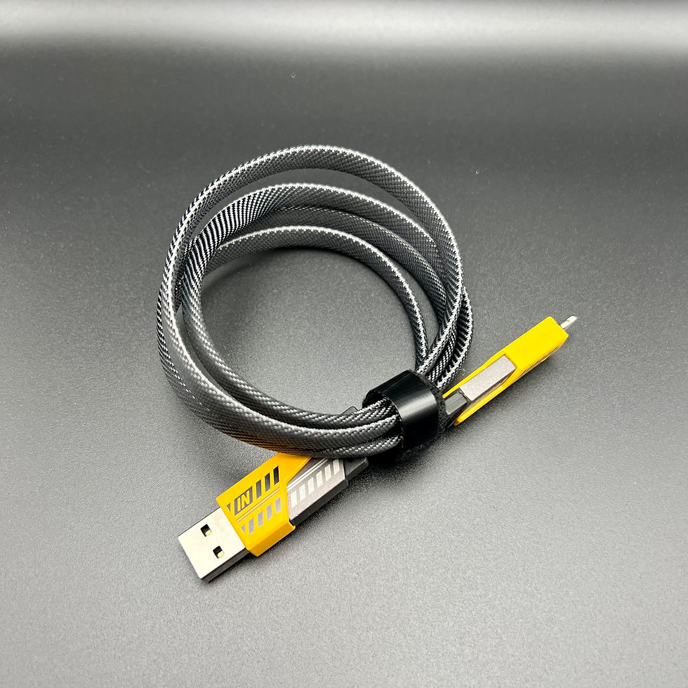 Thumbnail: Fast 4-in-1 Charging Cable 65W Type-C & 27W Lightning with LED