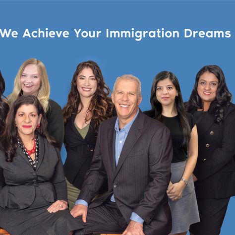 A group of Antonini & Cohen Atlanta immigration attorneys including partners Carolina Antonini, Nisha Karnani, Kathleen Hoyos, and Sonal Shah.