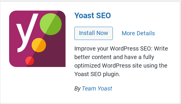 Where to click to install Yoast plugin