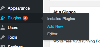 Adding plugins in WordPress