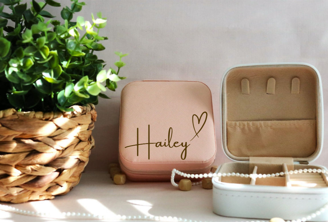 PU Leather Engraved Jewelry Box