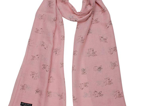 French Bulldog, Frenchie Dog Print Ladies scarf