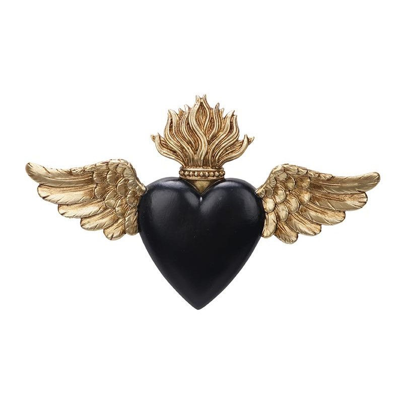 Ex-voto ailé noir