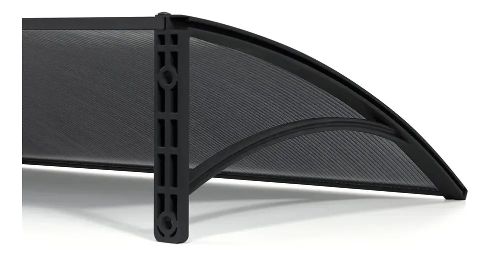 Miniatura: Toldo Policarbonato 150cm x 50cm Modular Completo Para Portas e Janelas