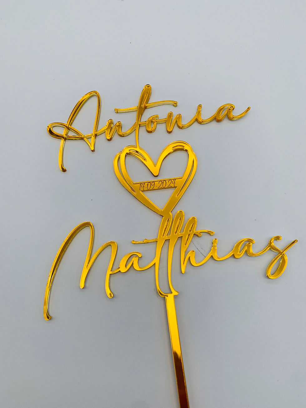 Miniaturbild: Cake Topper Namen & Herz