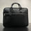 Thumbnail: Black Full Grain Leather Briefcase