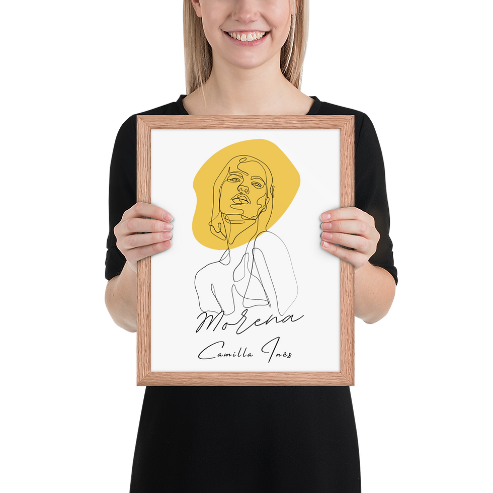 Thumbnail: Poster com moldura Morena | Morena Framed Poster