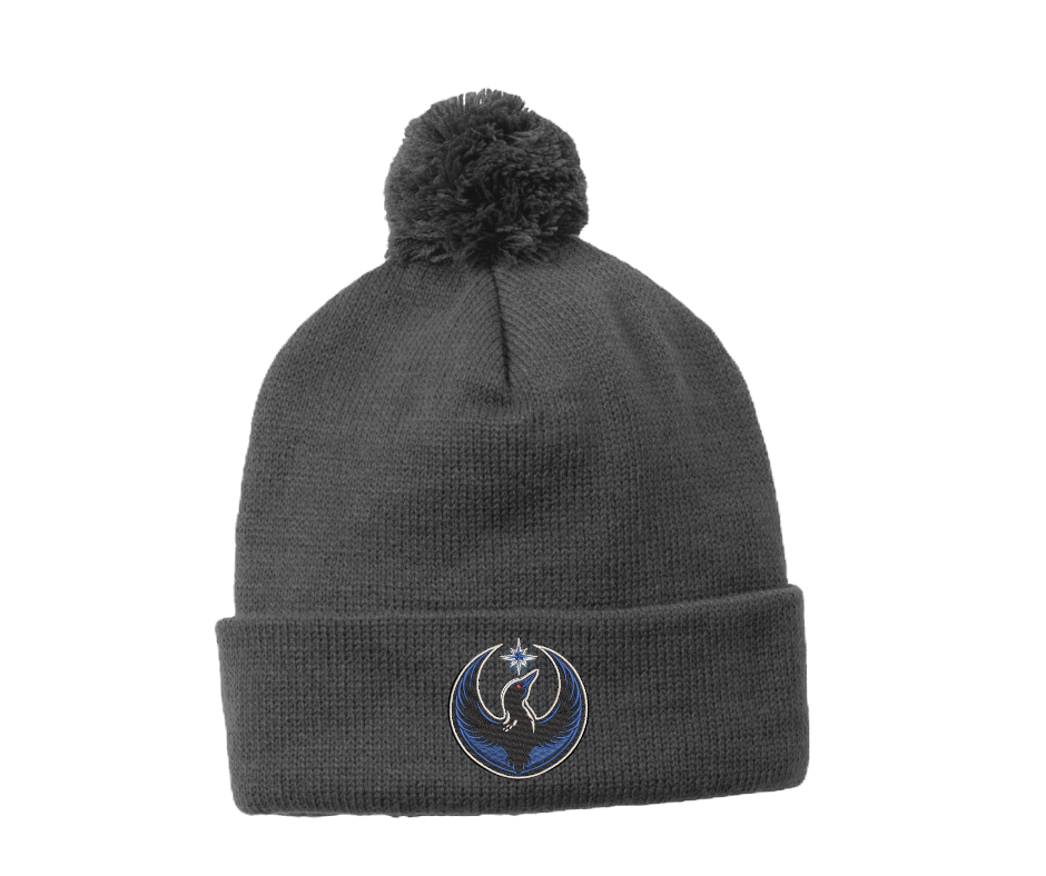 Thumbnail: Embroidered Unbroken North Pom Pom Beanie