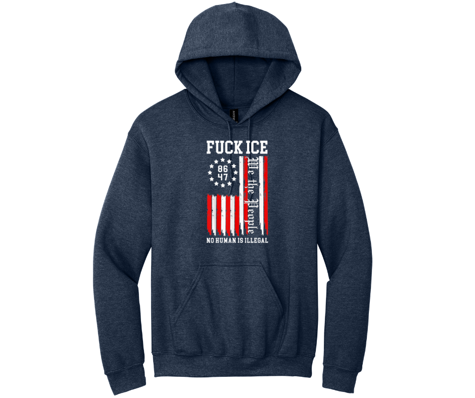 Thumbnail: F ICE Flag Gildan Hoodie