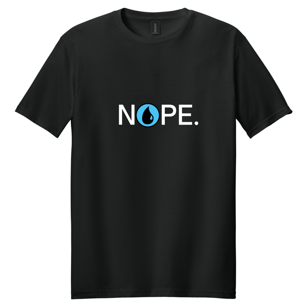 MTG NOPE with Blue Gildan Soft Style T