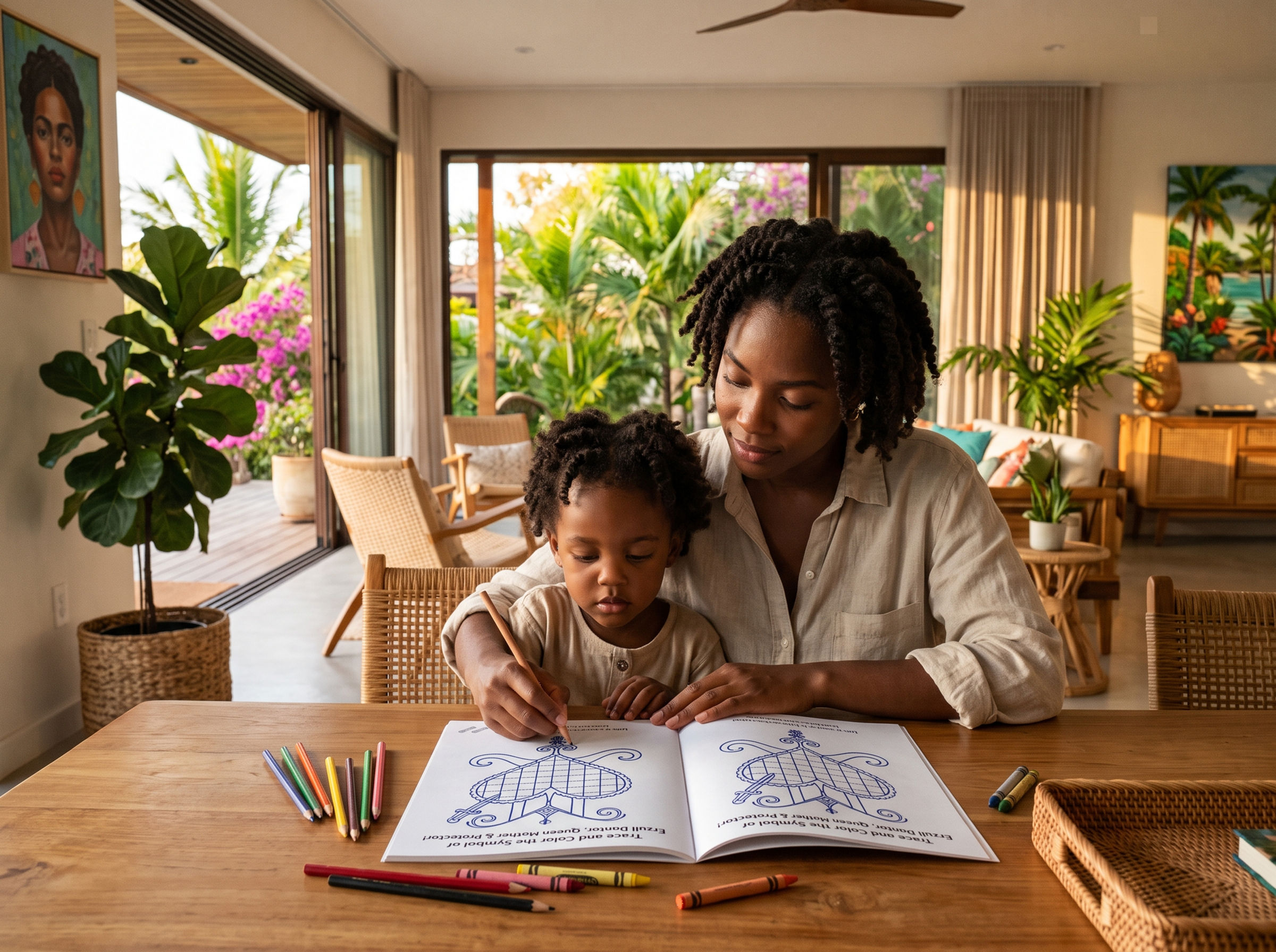 Haitian Veve Tracing Book