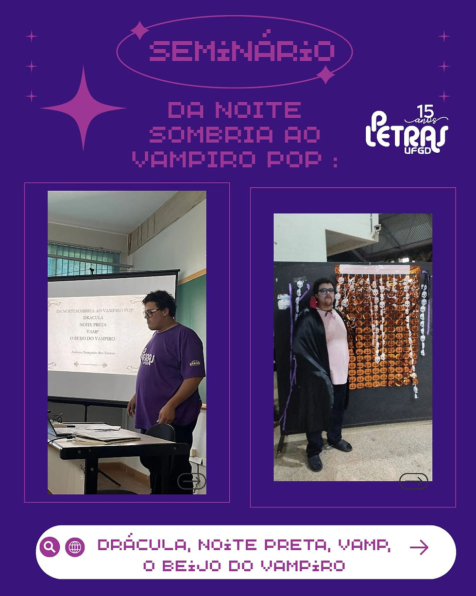 DA NOITE SOMBRIA AO VAMPIRO POP: DRÁCULA, NOITE PRETA, VAMP E O BEIJO DO VAMPIRO