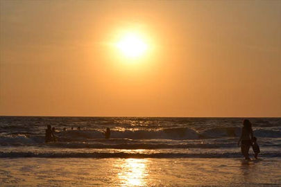 Galgibaga Beach Sunset, South Goa, India, circa 2014