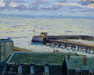 Wietrzny dzień w Le Tréport