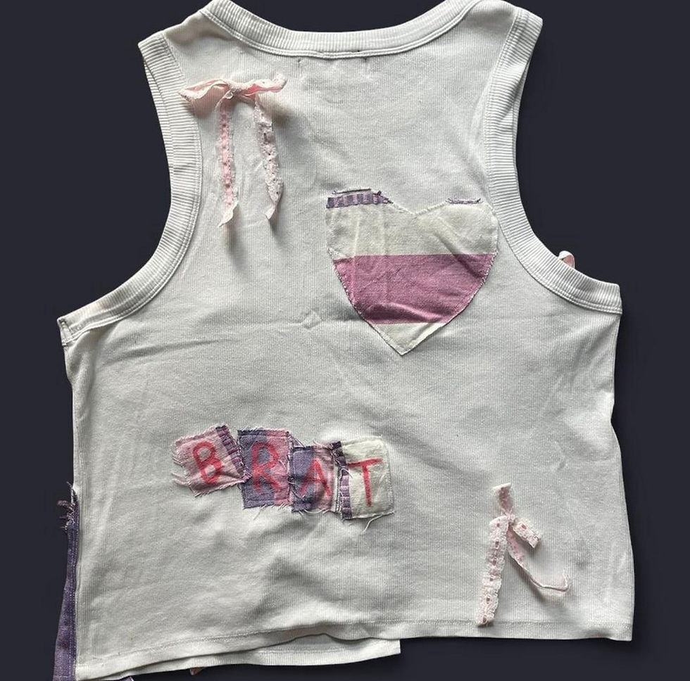 Thumbnail: Upcycled White tank top