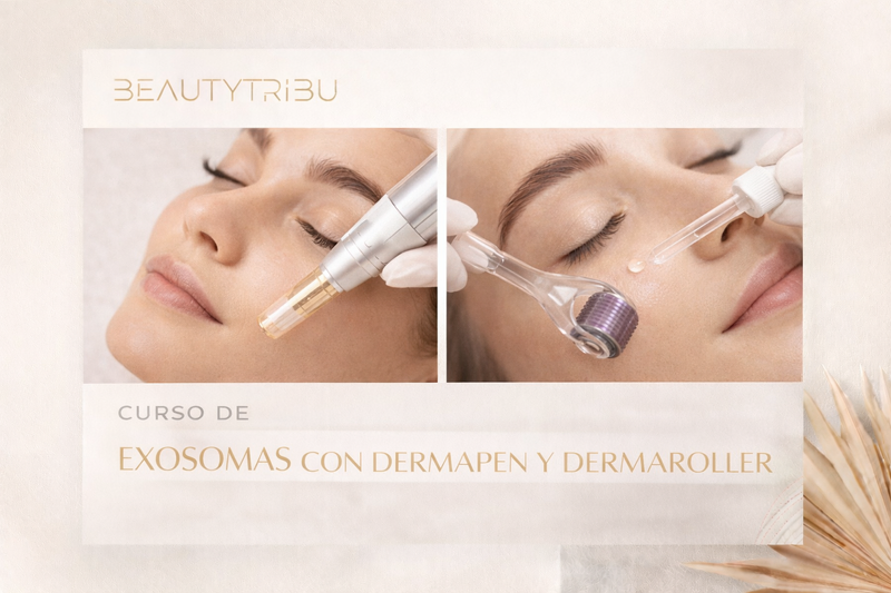 Dermapen, dermaroller, tratamientos anti edad, exosomas, curso presencial, 