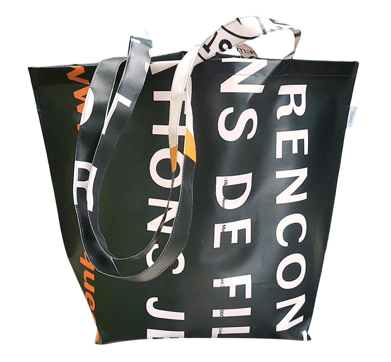 Sac cabas réutilisé,  Tisséna upcycling