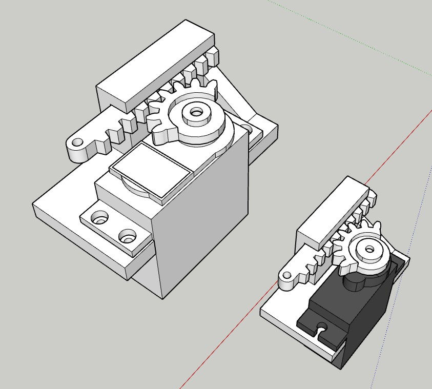 Rack and Pinion Linear Servo Adapter