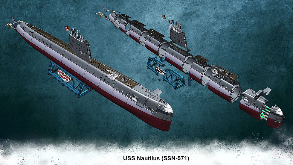 Thumbnail: USS Nautilus SSN571 STL File Package