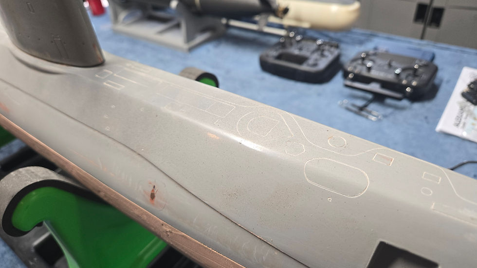 Thumbnail: US Skate Class RC Sub Fiberglass Hull in 1/64 Scale