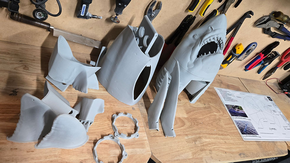 38 Inch RC Shark Physical Body Kit
