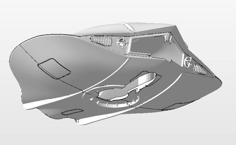 Thumbnail: Flying Sub RC Hull STL Files in 1:69th Scale