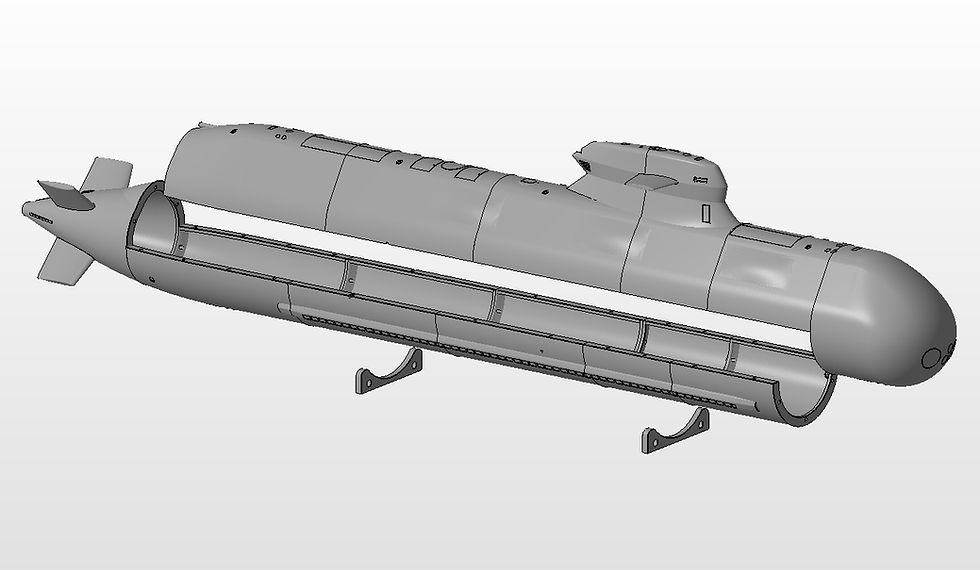 Thumbnail: STL Files - A26 Blekinge-class submarine in 1/72 Scale