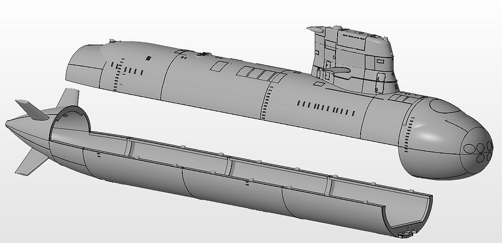 Thumbnail: Sjoorman Class Submarine STL Files in 1:48 Scale
