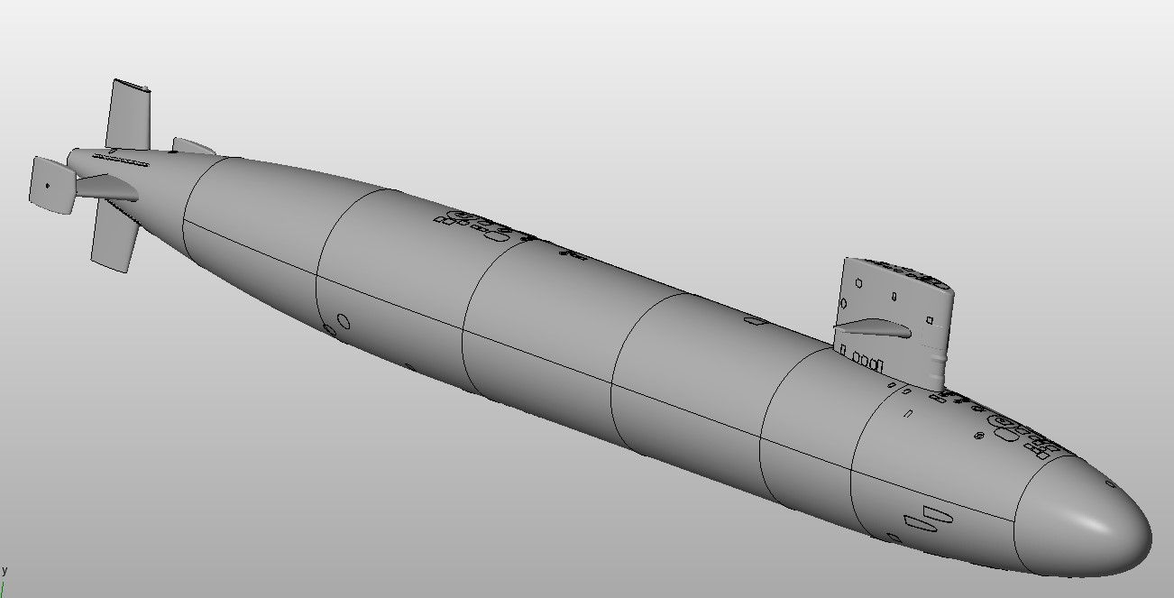 US Sturgeon Class Submarine 3D STL files