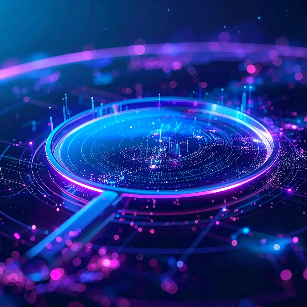 AI search technology analysing website content for discoverability and modern search visibility. Made With Digital