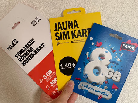 バルト三国ひとり旅 番外編〜SIMカードを買ってみた
