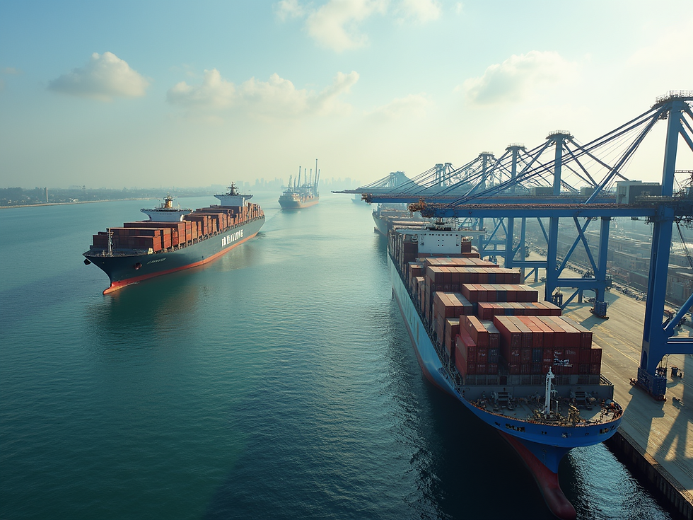 A-dynamic-shot-of-a-busy-international-port-with-ships-and-containers-showcasing-global-tr