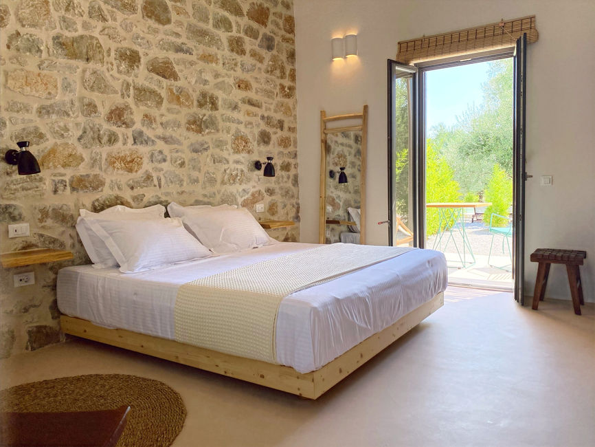 The suites are equipped with Coco-Mat mattresses and 100% cotton bed linen