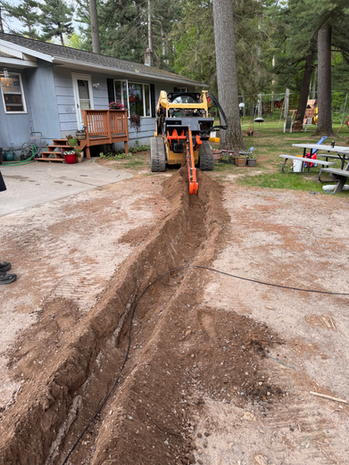 Utility trenching services in Chetek, WI