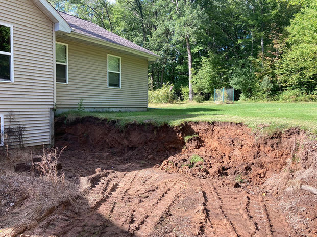 Landscaping transformation using skid steer