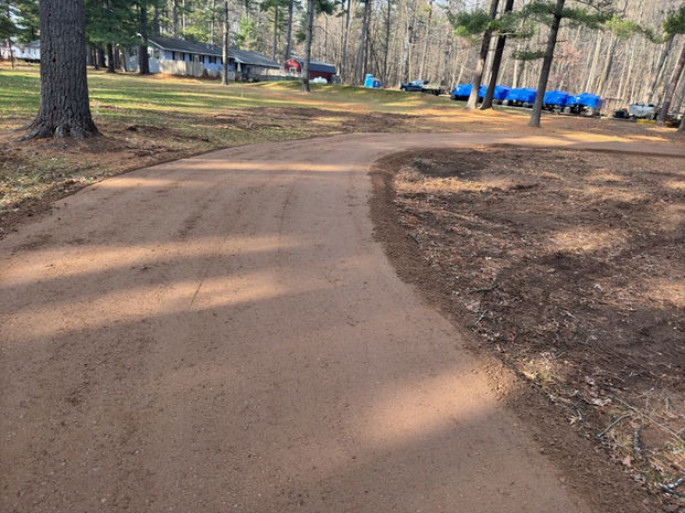 Skid steer gravel driveway in Chetek, WI.