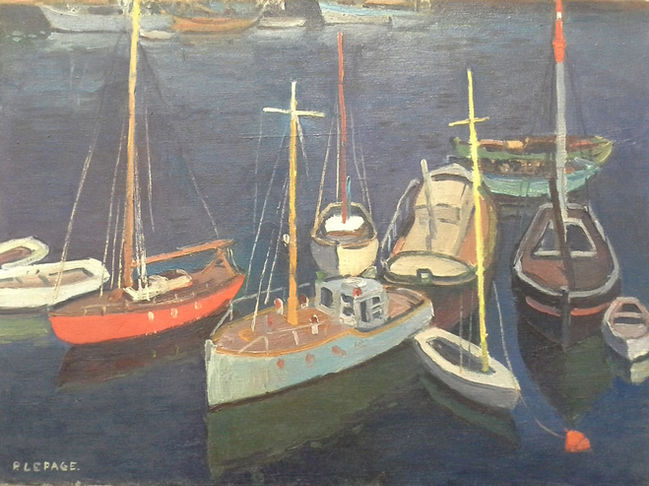 Pierre LEPAGE, Paysage de Concarneau, après restauration