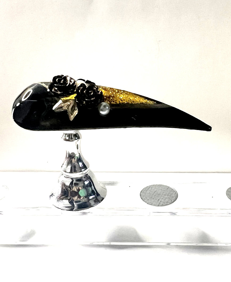 Thumbnail: X-Long, Dragon Claw Premium Style, Handmade Water Press On Nails -Size: Medium 