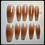 Thumbnail: Long, Coffin Style Handmade Press On Nails - Size: Small 