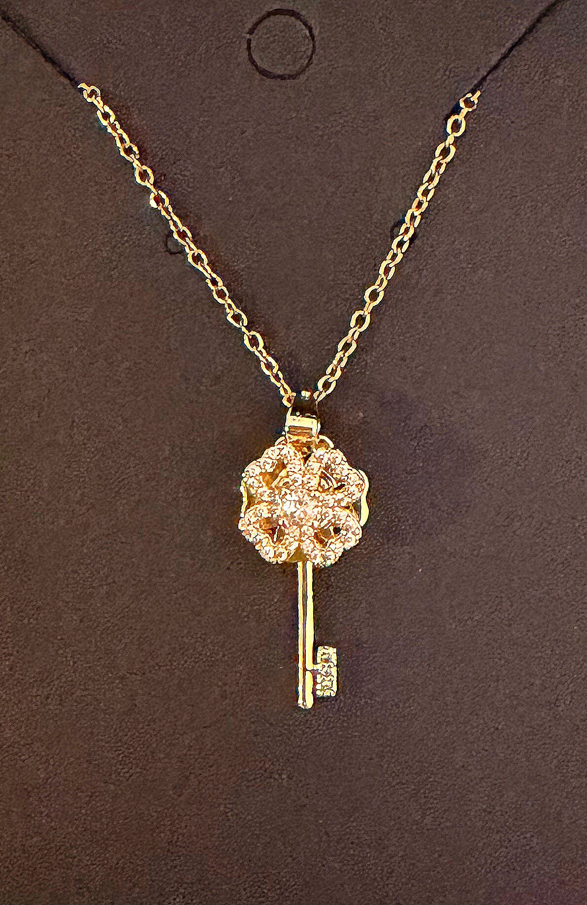 Stainless Steel Gold-Plated,  Tarnish Resistant Necklace #114 (Chain 16”-18)”)
