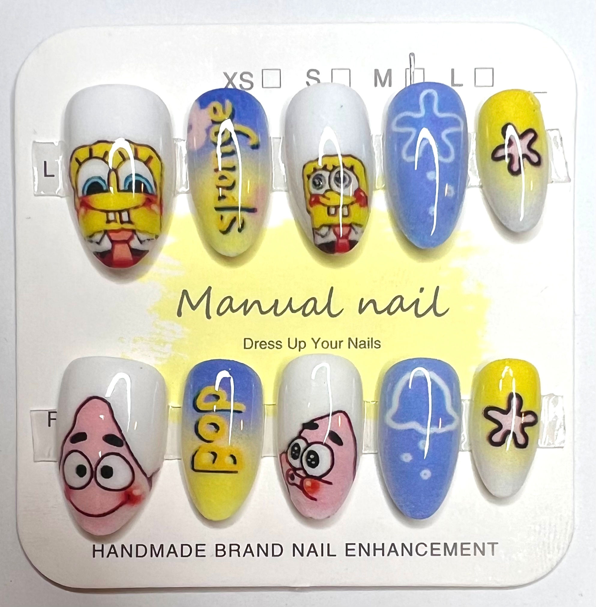 Medium Length, Anime/Character Press On Nails - Size: Medium