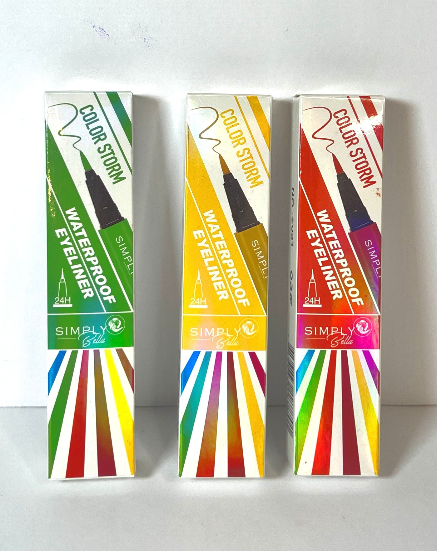 Simply Bella Waterproof Eyeliner available in 3 different colors 