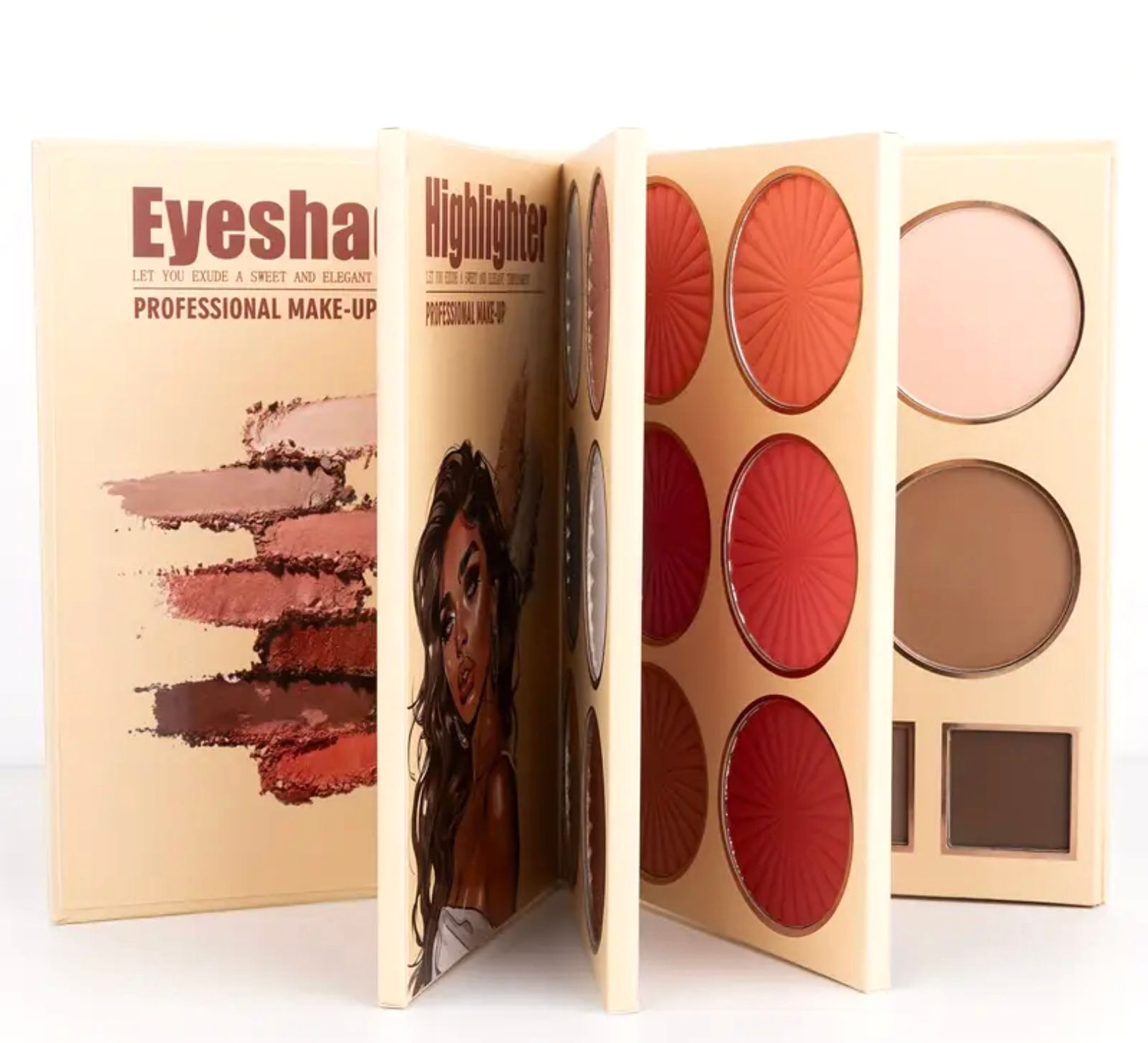 Utam Beauty Book Eyeshadow Palette (Browns)