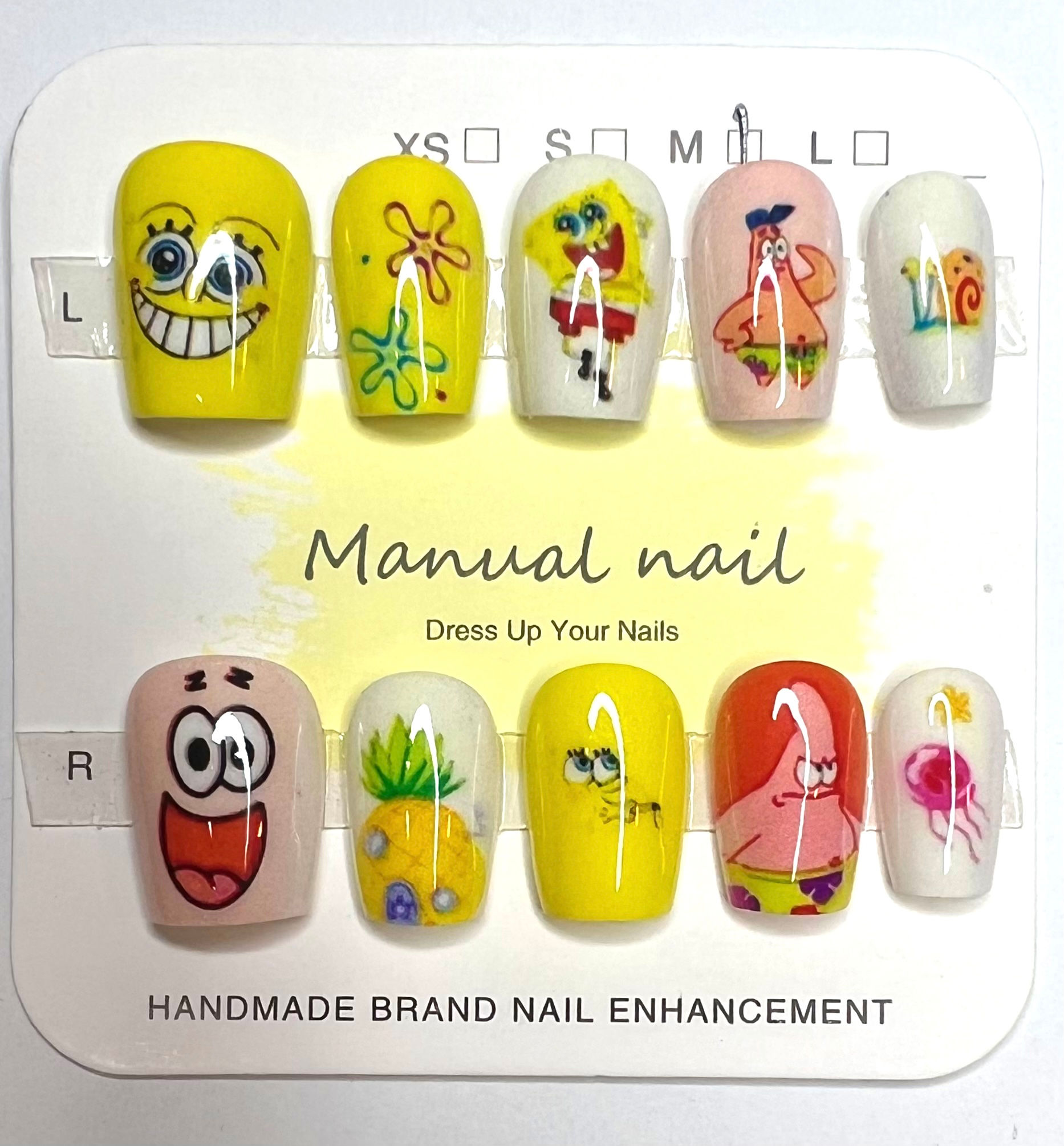 Medium Length, Anime/Character Press On Nails - Size: Medium